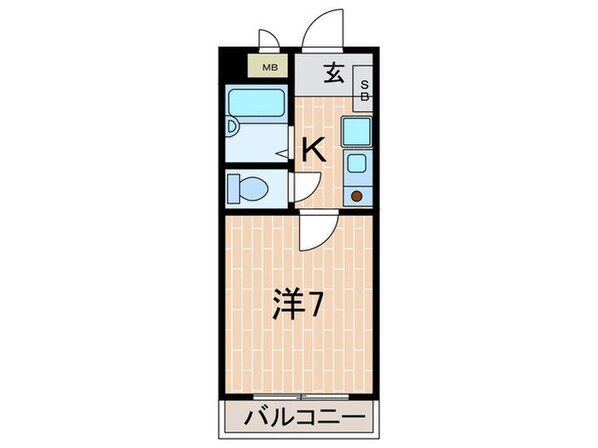 たけさだハイツの物件間取画像